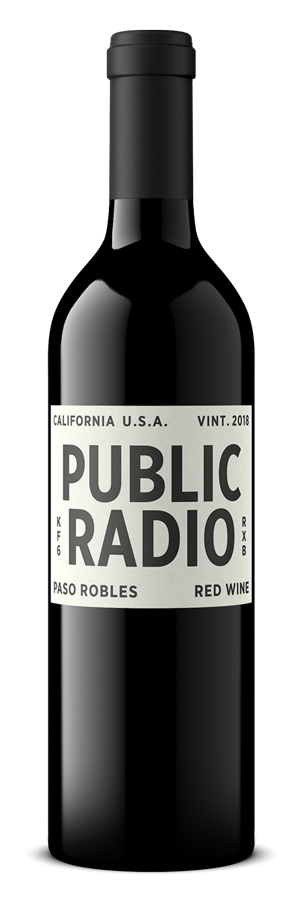 Wine bottle of Public Radio from Grounded Wine Co.